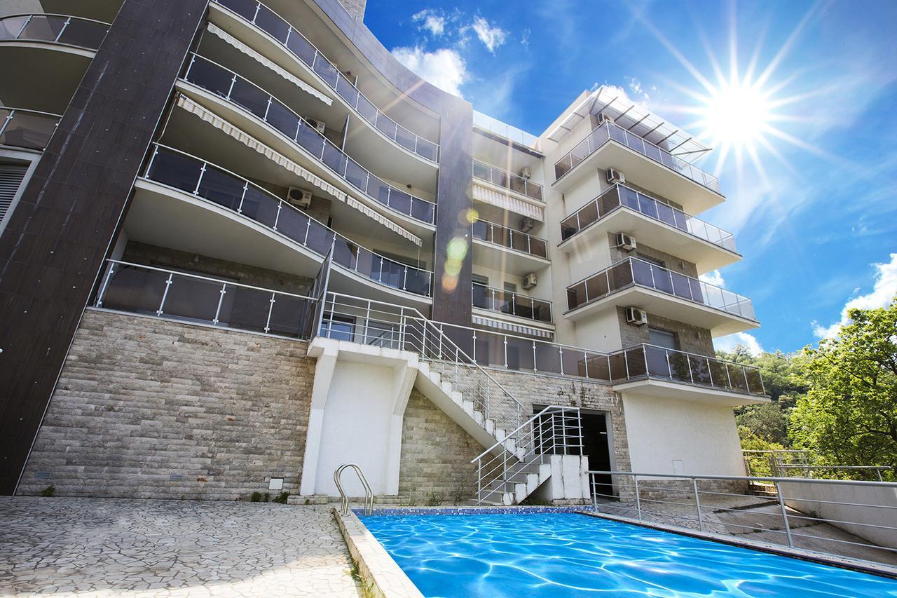 Sea View Apartments Panorama Przno Sveti Stefan Exterior foto